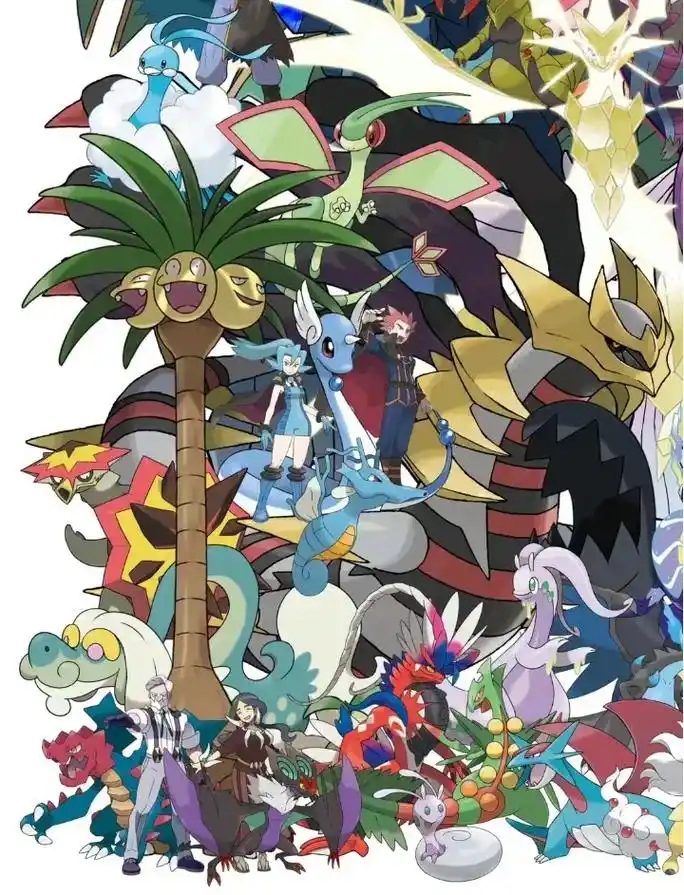 龙系宝可梦.最强的应该是无极泰纳吧,其次是裂空座～#口袋妖怪 - 抖音