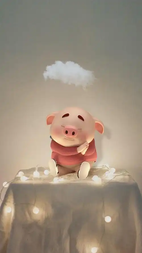 悠然自得的猪小屁,动漫-手机壁纸