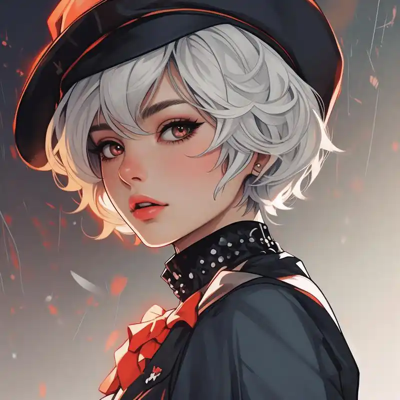 90超拽短发女生头像,个性又霸气99