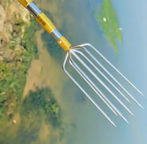 鱼叉多功能不锈钢套装倒刺头叉鱼插叉子可伸缩定位其他垂钓用品
