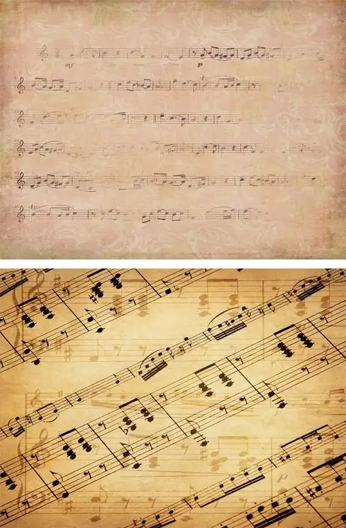 音乐符号乐谱ppt背景图片