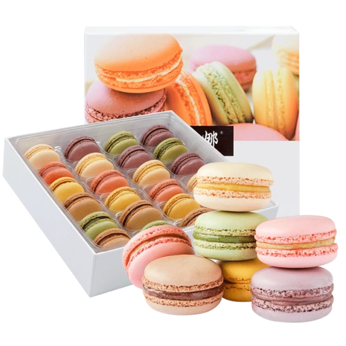 乐芙娜法式正宗马卡龙24枚手工西式甜点蛋糕法国甜品零食饼干礼盒