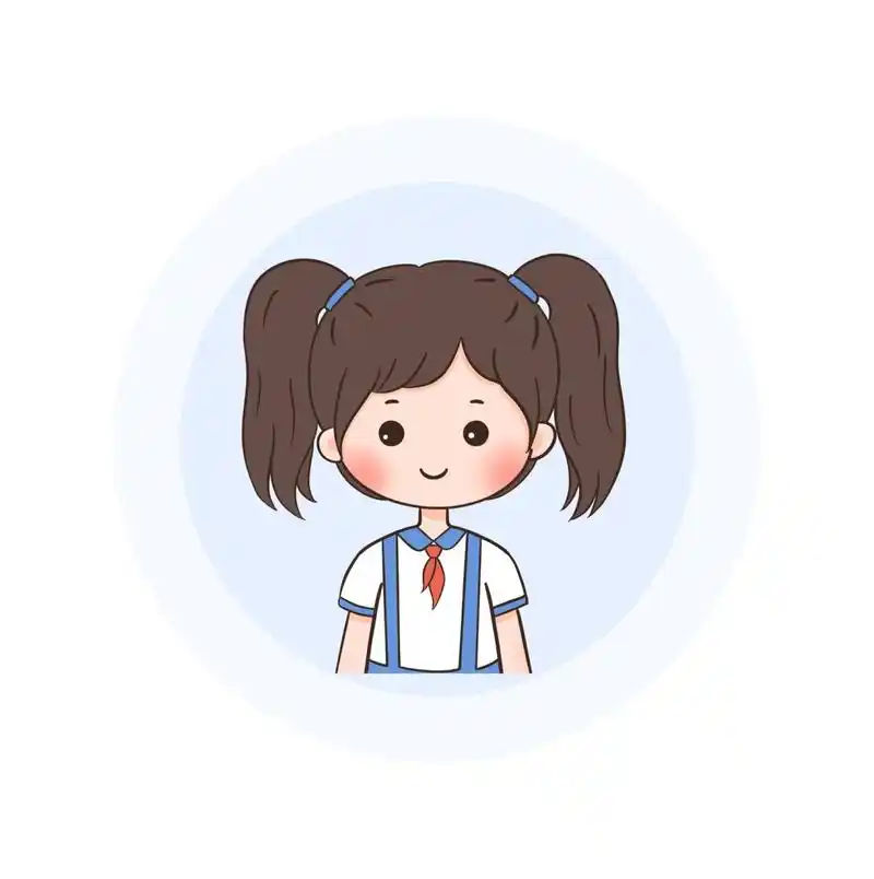 简笔画|q版人物小女孩可爱头像分享～ - 卡通头像凑齐九宫格了,整理一