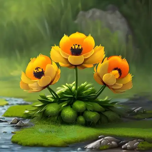 金莲花图片头像