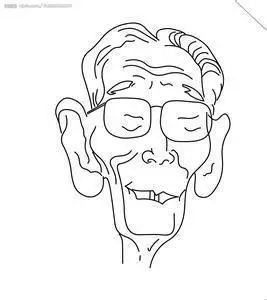 各路明星的简笔画