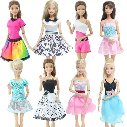 30cm可怡芭比娃娃衣服女孩套装玩具裙子时装上衣裤子时尚达人公主
