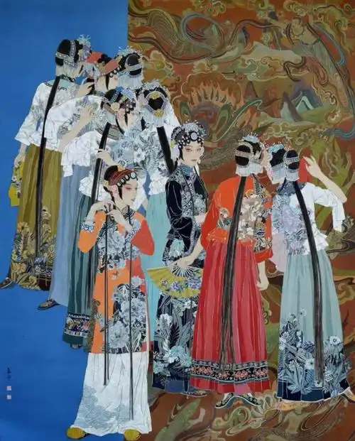 别样的风格画家郭嘉宁工笔人物画欣赏图