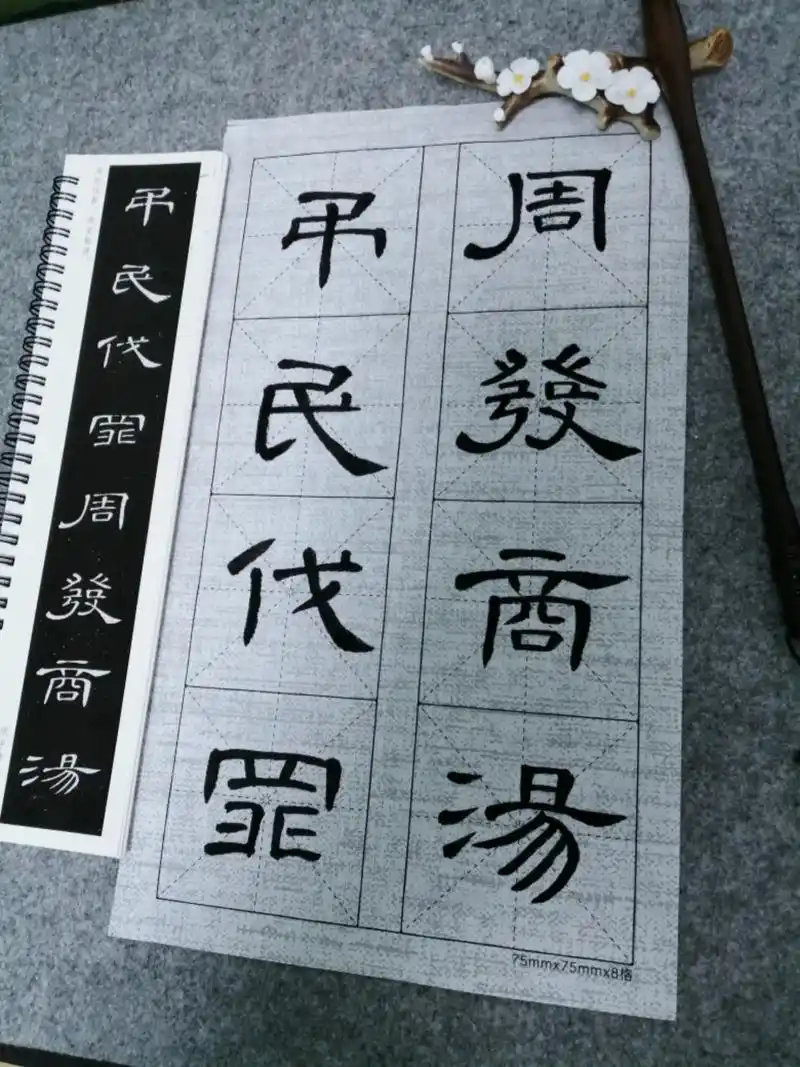 隶书《千字文》吊民伐罪周发殷汤."安抚黎民百姓,讨伐罪孽深重 - 抖音