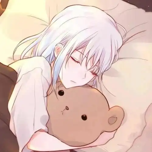 睡觉动漫图片卡通头像女生