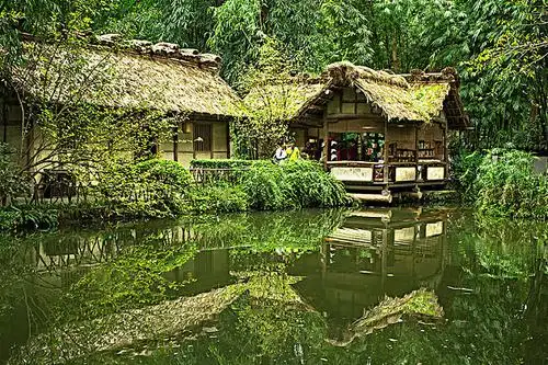 成都杜甫草堂_全景网