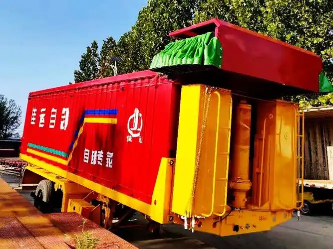 自卸半挂车全自动电动篷布