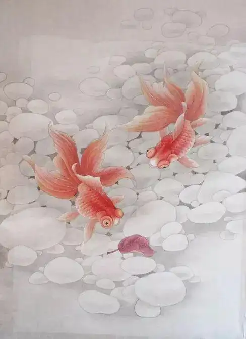 工笔金鱼,多姿多彩|画家|吉庆有余_网易订阅