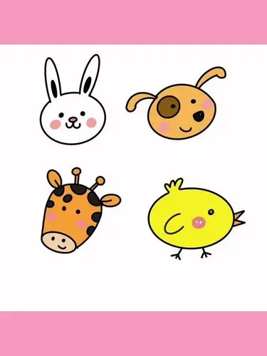 简笔画可爱动物