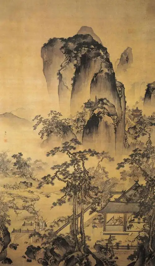 220《松院闲吟图》朱端(明) - 中国名画鉴赏语音讲解(二百二十)