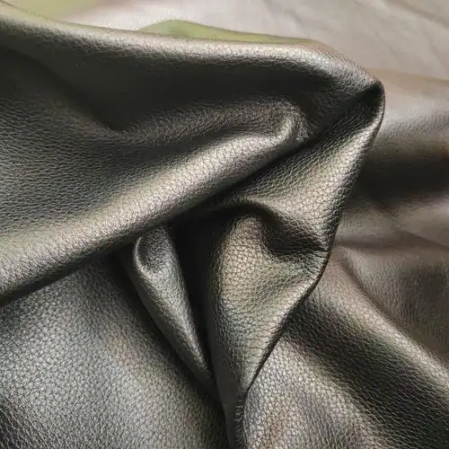 供应黑色真牛皮革