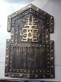 仿中国古代兵器盾牌 酒吧餐馆博物馆密室布景武摆件古装片 道具盾