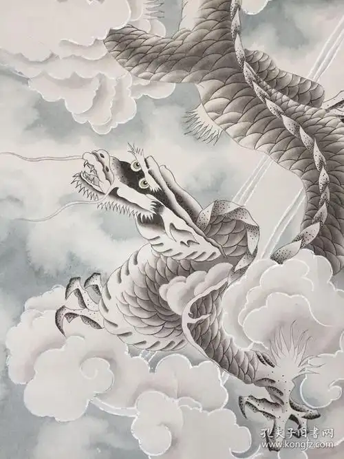 郑希林作品云中龙手绘精品保真出售