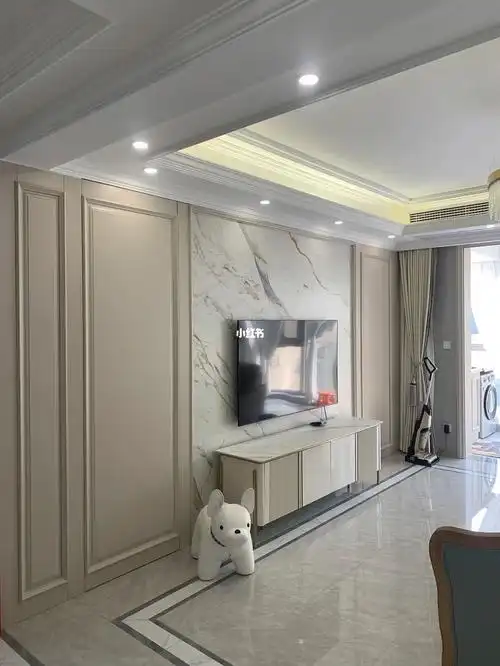 美式轻奢奶油风背景墙丨轻美式电视背景墙