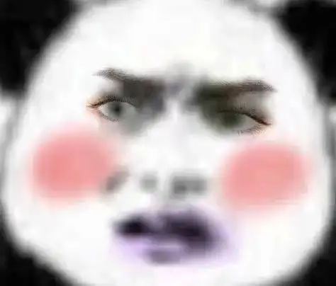 呆了浓妆艳抹熊猫妖艳浓妆艳抹熊猫表情包