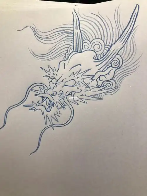 龙头临摹步骤图