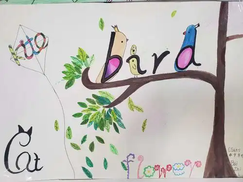 一中南校二分部英语单词创意大赛