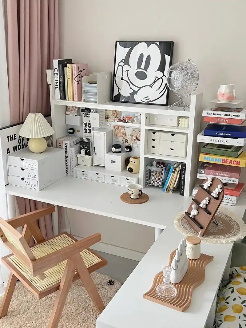 78书桌布置|被十万人问的奶油ins风书桌.今天是书桌的布置分 - 抖音