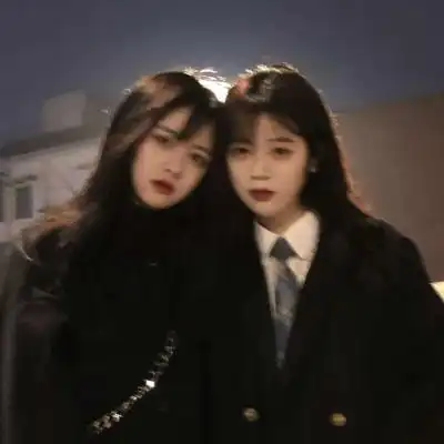 闺蜜头像超拽霸气黑色高清冷酷霸气闺蜜头像2个人图片