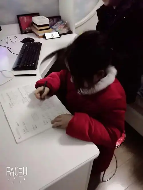 一个人默默的写寒假作业