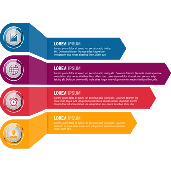 横向彩色折纸ppt目录