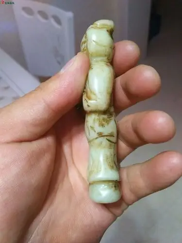 03清代和田玉人一个