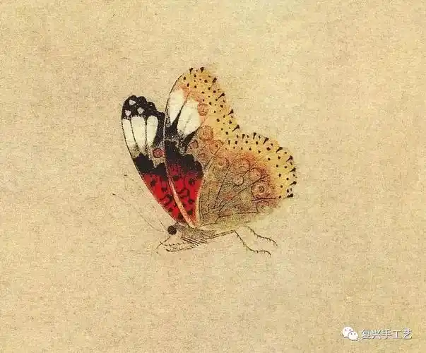 《写生蛱蝶图》细节一