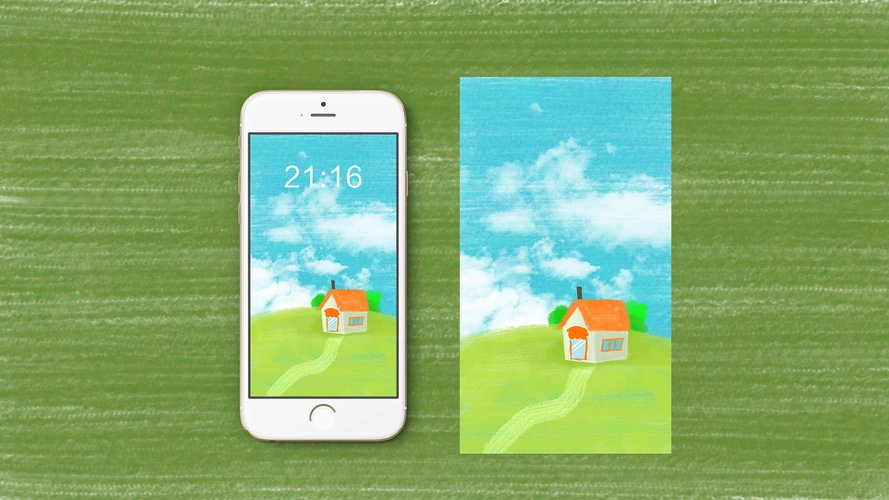 一组手机插画锁屏壁纸