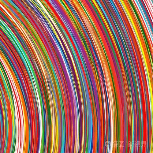 彩虹条纹彩色线条背景