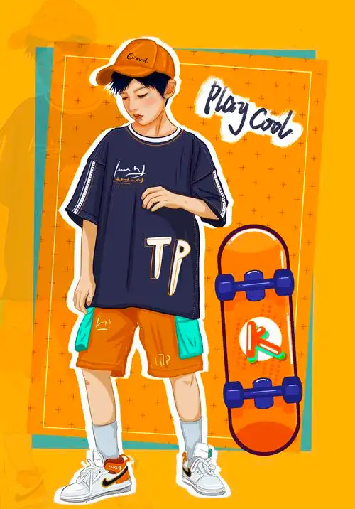 潮酷男孩 - 北冥有鱼hsy-yuan - 原创作品 - 视觉中国(shijueme)