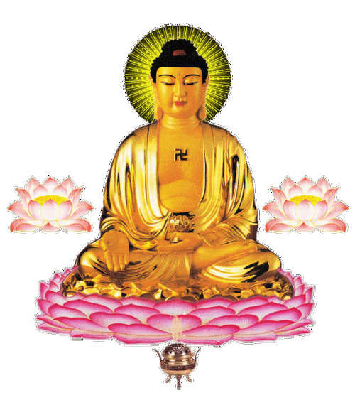 佛祖香炉莲花佛光普照gif动图_动态图_表情包下载_soogif