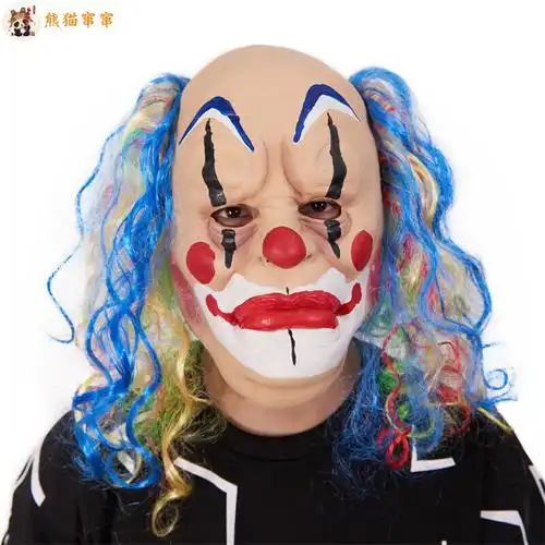 万圣节面具僵尸 恐怖头套鬼吓人男女鬼脸化妆舞会恶魔死神乳胶小丑