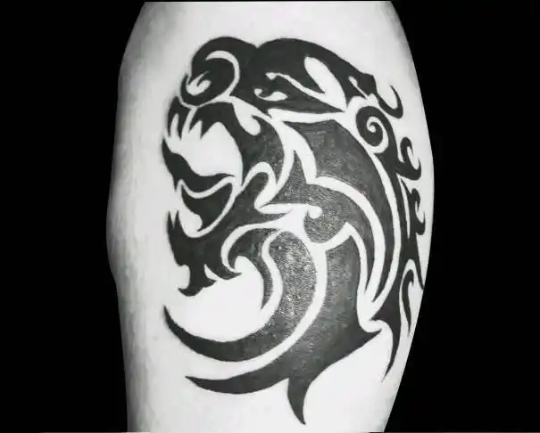 简约黑色图腾纹身图腾纹身小图案4