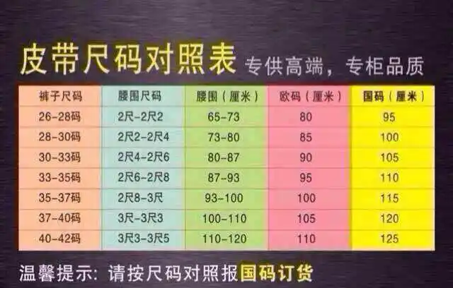 lv腰带尺码怎么选