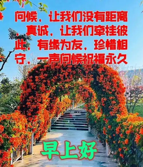 秋天清晨朋友早上好祝福语图片大全免打字秋日清晨早安问候语图片文字