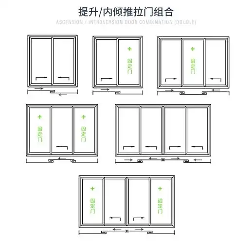 hi 推拉门/内倾/提升断桥铝隔热隔音 胡桃粽 ral 8011-推拉 测量订金