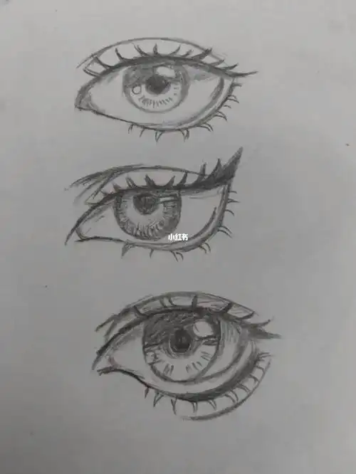 动漫人物眼睛临摹练习