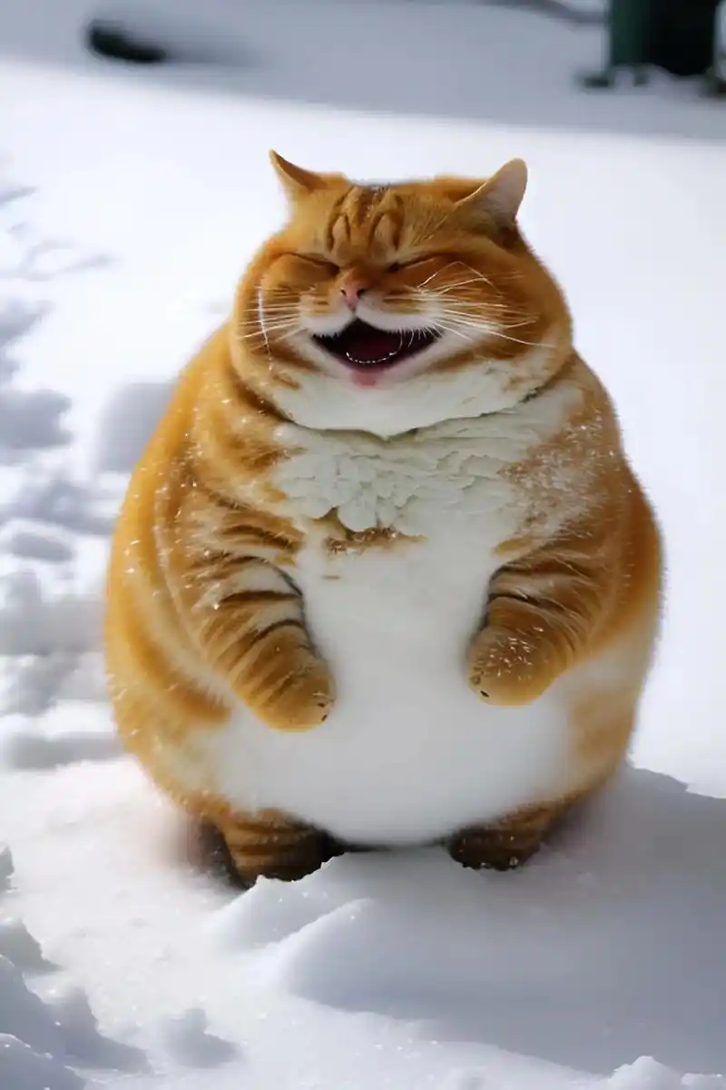 一只会笑的肥猫.#图文伙伴计划 #抖音图文来了 #壁纸 #猫 - 抖音