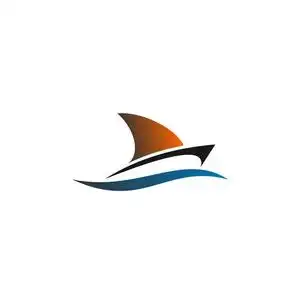 帆船矢量标志设计图片