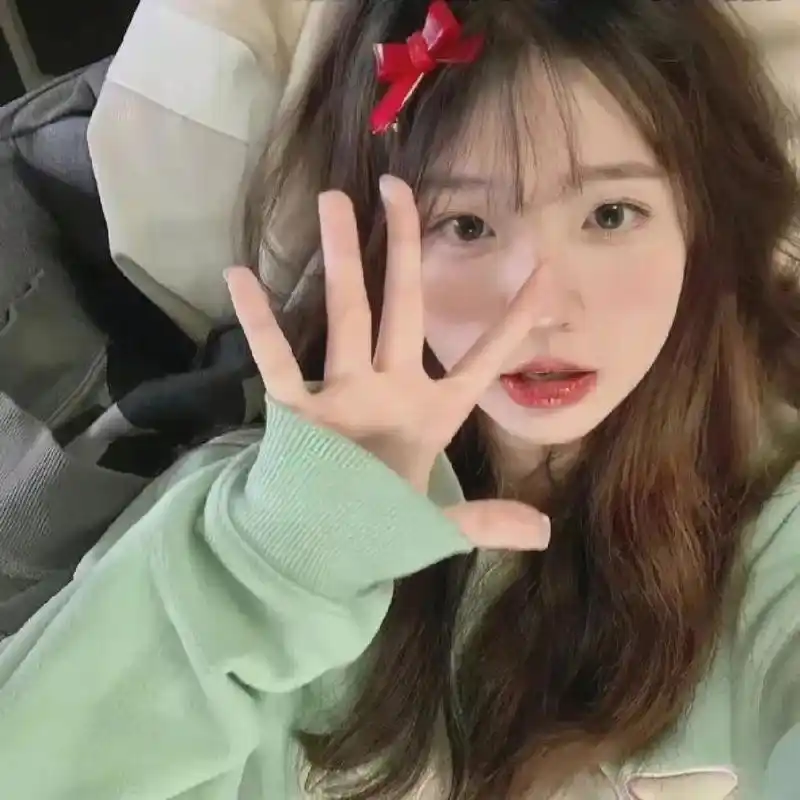 可爱温柔淑女露脸真人头像🉑🉑💗💗