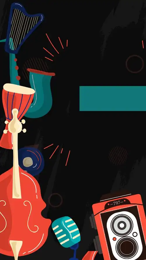 音乐节创意背景图片