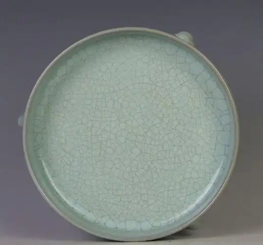 细聊汝瓷开片之鱼鳞纹_白边