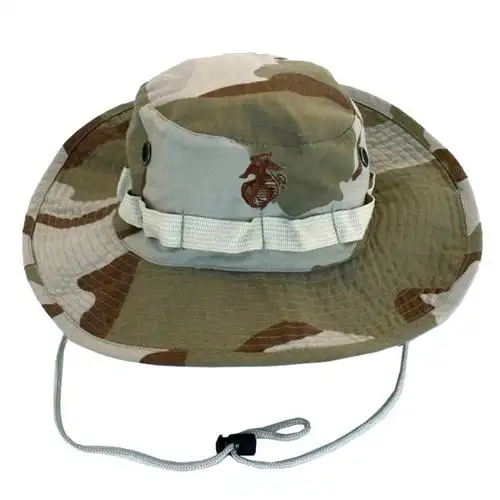 军迷户外美军时尚休闲军绿圆帽子旅行大檐战术奔尼军迷帽