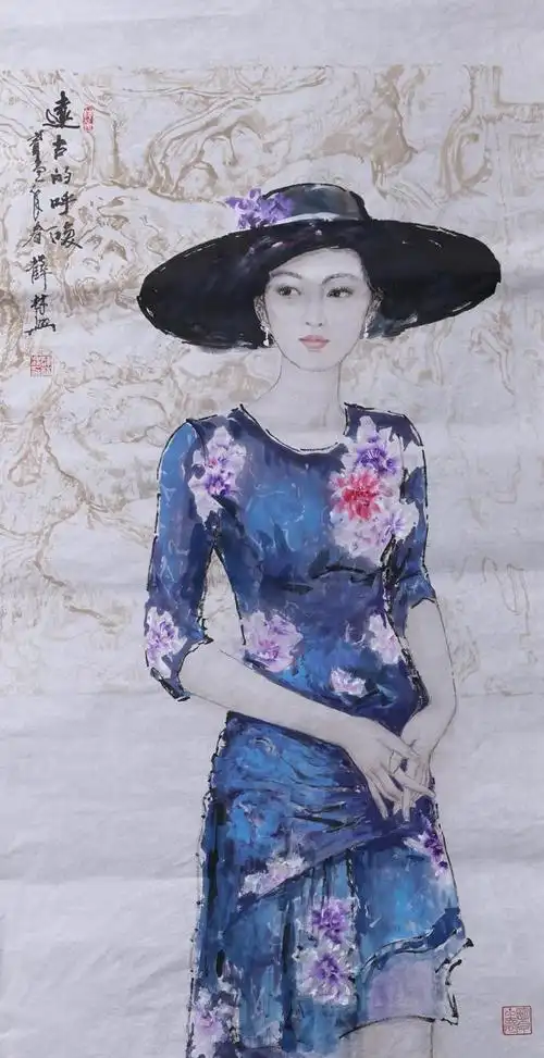 中国教育电视台播出预告:《丹青中国》薛林兴-中国新仕女画创作