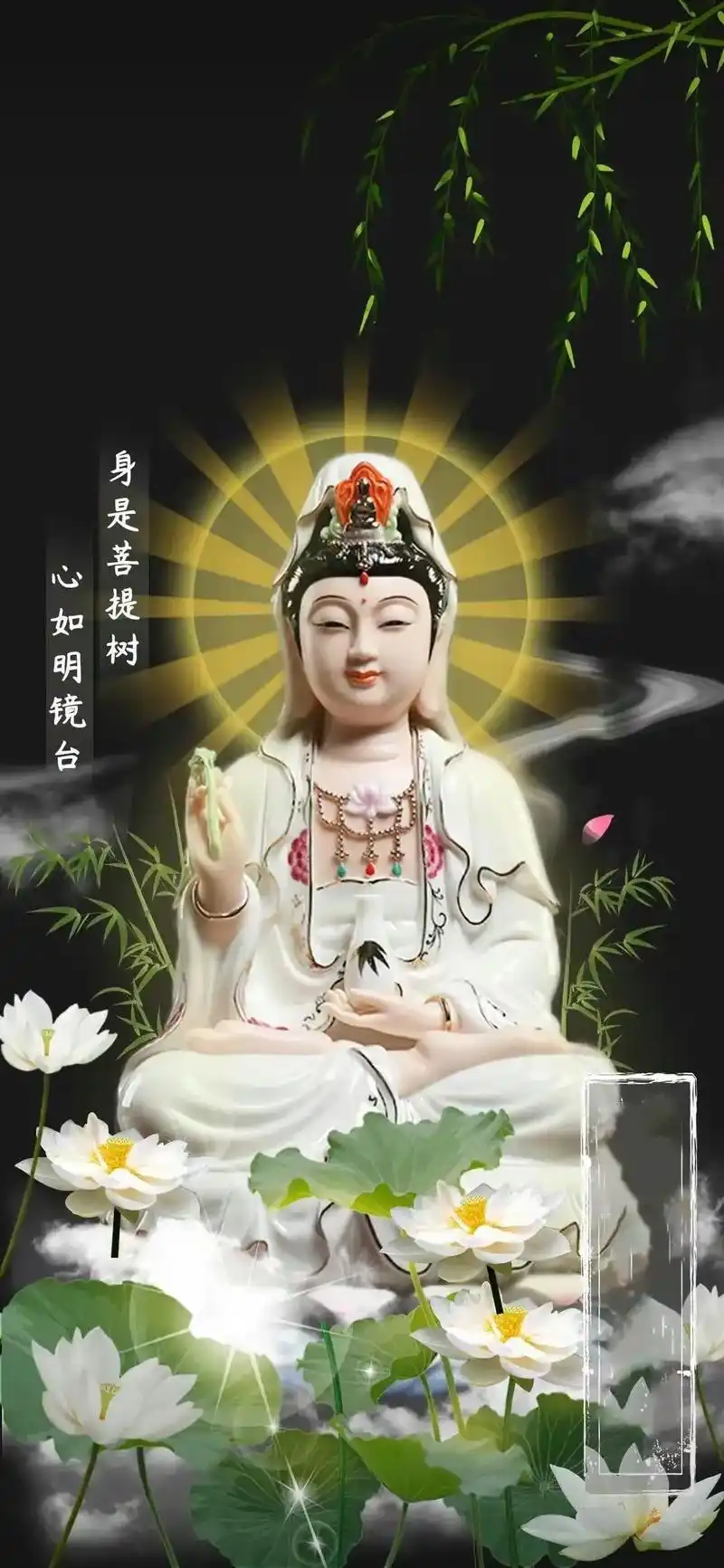 观世音 #心如莲花 观音菩萨化灾化难!普渡众生050505 - 抖音