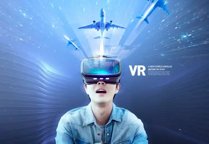 12款未来科技vr游戏虚拟投影科技海报展板设计psd模板素材vrposter